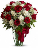 Valentines day 2 dozen red roses