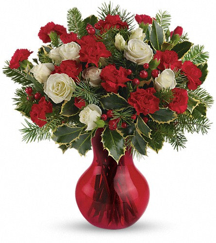 Red Vase Arrangement