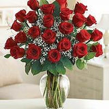 Valentines day 2 dozen red roses